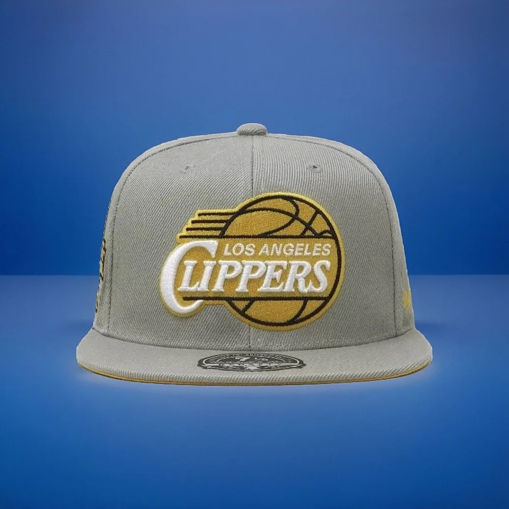 Mitchell & Ness Los Angeles‎ Clippers 25 Season Gray Fitted Cap